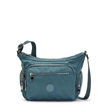 Kipling Gabbie Small Printed Crossbody Taske Mørkeblå Grå | DK 1145VR